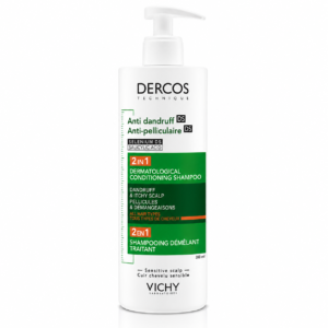 Vichy Dercos Antipelliculaire Ds 2 en 1 Shampoing Démêlant Traitant