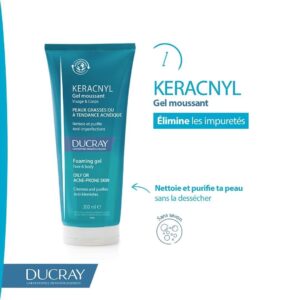 DUCRAY KERACNYL GEL MOUSSANT Visage et Corps 200ml
